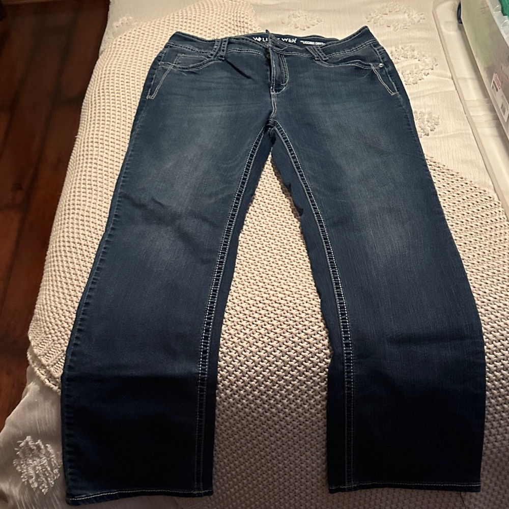 Wallflower Dark Blue Flare Jeans